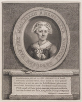 KG 07086
<br/>
Portret Henriëtte Wolters-van Pee
<br/>
<em>Houbraken, Jacob (1698-1780)</em>